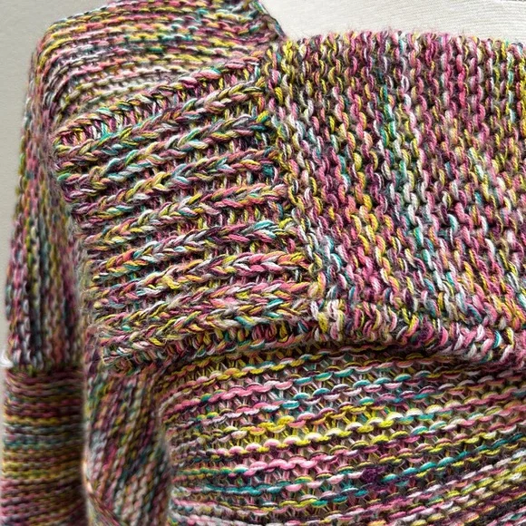 For The Republic Multicolor Rainbow V-Neck Sweater - Picture 6 of 9